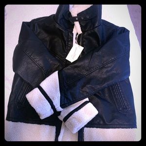 Universal Thread Shearling Moto Jacket